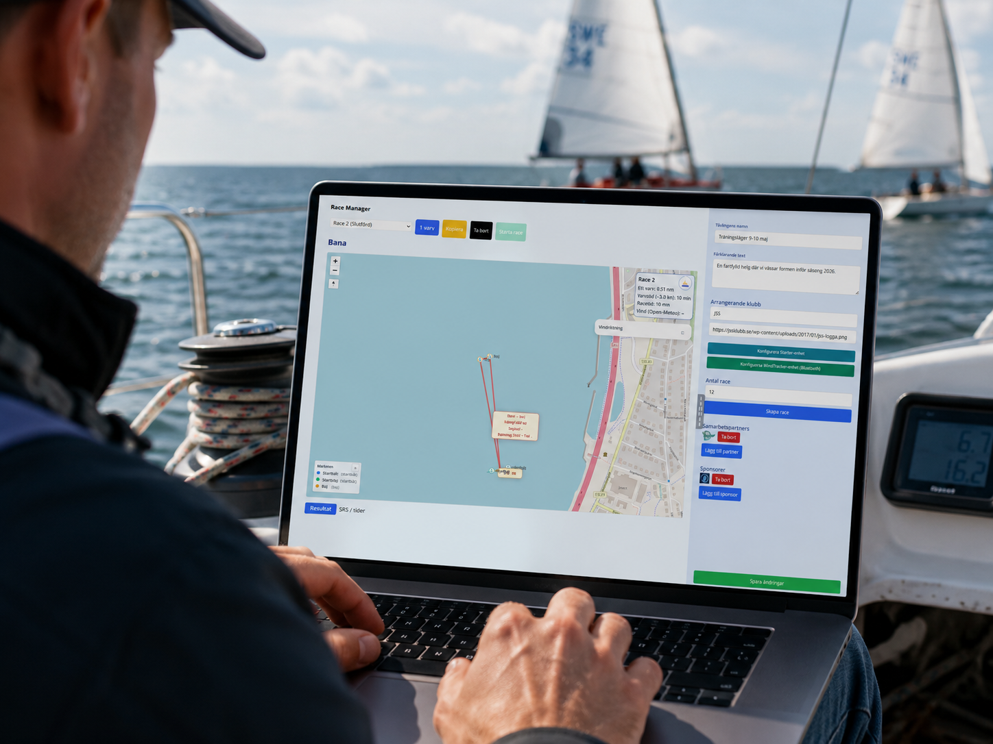 Planering i SailTracker admin